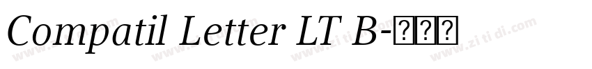 Compatil Letter LT B字体转换